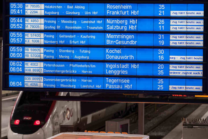 Nichts geht mehr am Hauptbahnhof München.