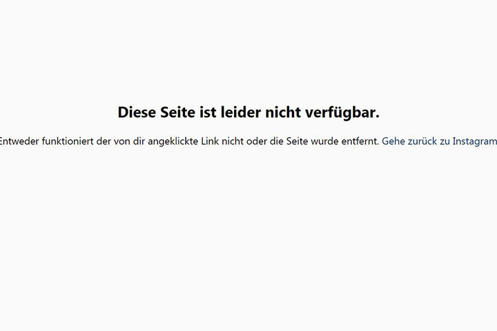 Das war alles, was Donnerstagabend noch von Daniella Chavez' Account übrig war...