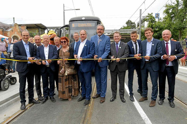 Gestern wurde die neue Trasse an der Oskarstraße feierlich eröffnet.