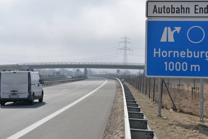 Derzeit hört die A26 kurz vor Buxtehude auf.
