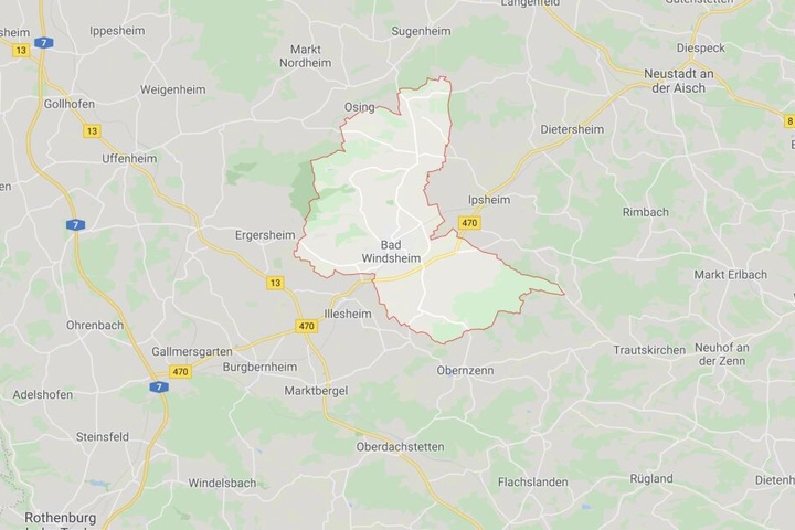 Auf der Bundesstraße 470 bei Bad Windsheim in Bayern fand eine Verfolgungsjagd statt.