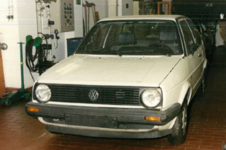 Das Auto des Vermissten Axel Fritz Bonin von vorne.