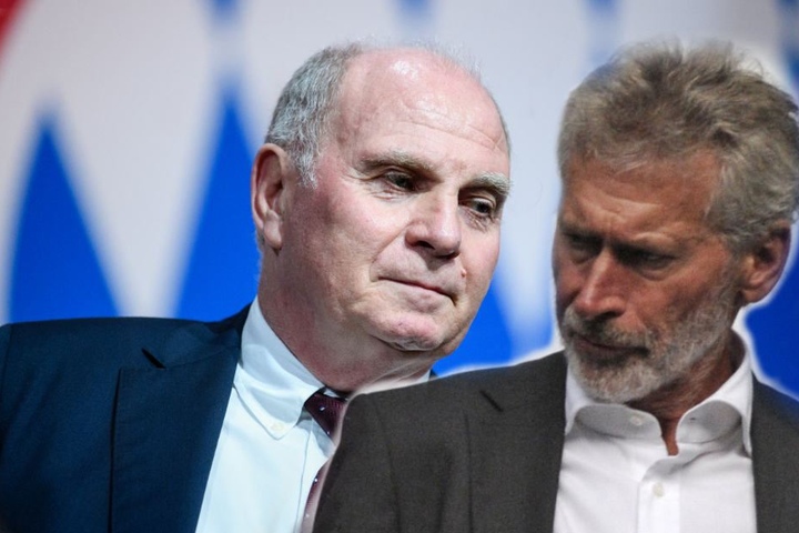Uli Hoeneß (66) streitet sich mit Paul Breitner (67, r.). (Bildmontage)