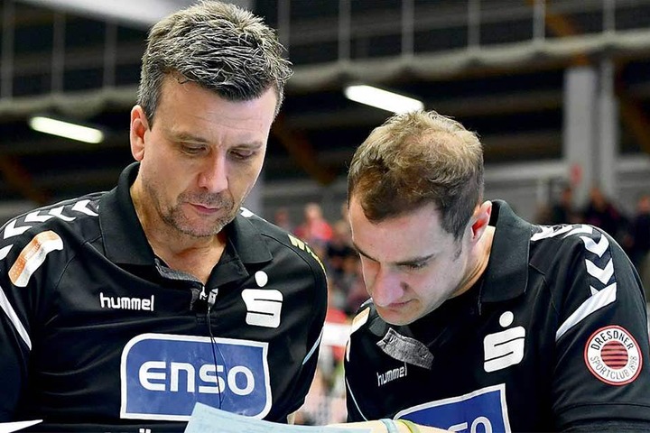 Chefcoach Alex Waibl (l.) und sein "Co" Andrea Ebana verstanden sich bestens, lagen auf einer Wellenlänge. Doch jetzt verlässt der Italiener überraschend den DSC.