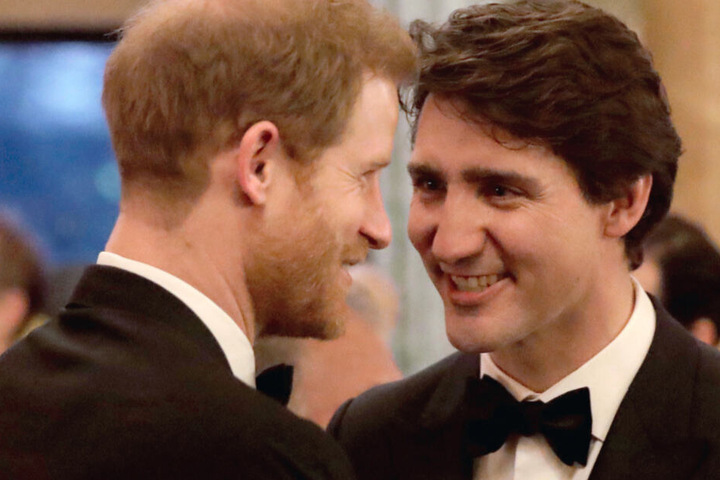 Großbritanniens Prinz Harry (li.) und Justin Trudeau, Premierminister von Kanada, haben ein gutes Verhältnis zueinander.