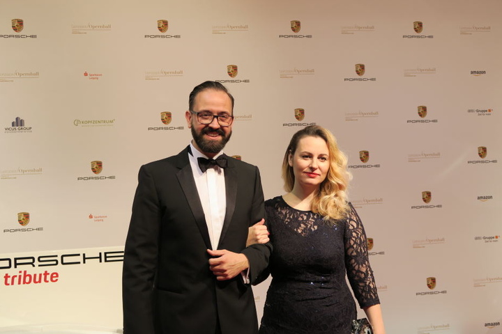 Sachsens Justizminster Sebastian Gemkow zusammen mit seiner Frau.