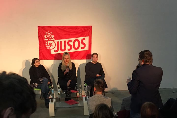 Einige Gäste nutzten die Fragerunde für ausgiebige Statements. An der SPD-Basis herrscht offenbar Redebedarf.