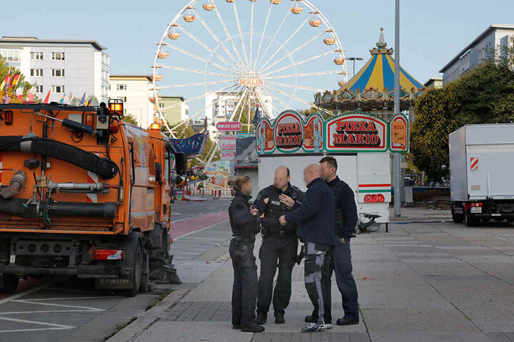 Auch Teile des Stadtfest-Geländes wurden abgesucht.