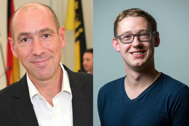 Stadtrat Thomas Blümel (SPD, l.) und SPD-Ortsbeirat Stefan Engel.