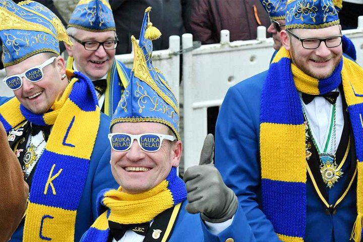 Beste Stimmung: Der Laußitzer Karnevalsclub hatte den Durchblick.