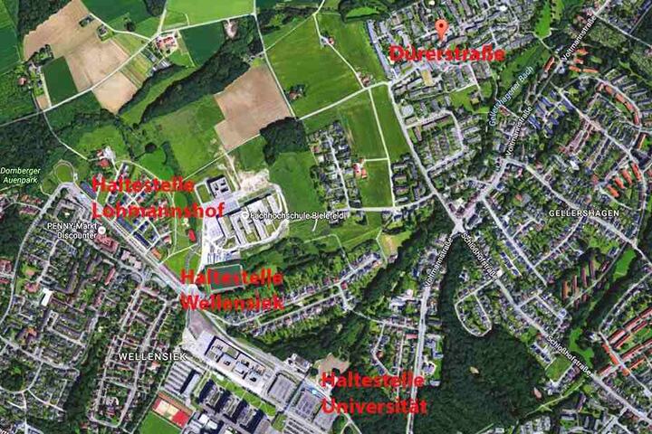 Die Politik in Bielefeld möchte die Stadtbahn Linie 4 weiter ausbauen. So soll der neue FH-Standort vorangetrieben werden.