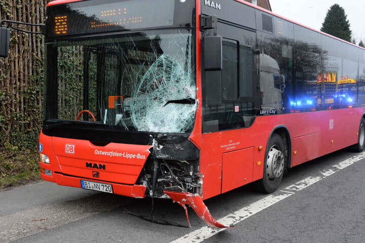 Der Linienbus fuhr ins Heck des Seats.