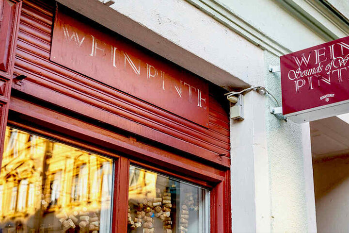 Die WeinPinte am Bischofsweg 17 in der Dresdner Neustadt.