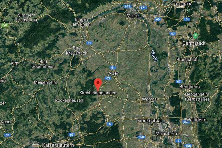 Der Vorfall ereignete sich in Kirchheimbolanden im Südosten von Rheinland-Pfalz.