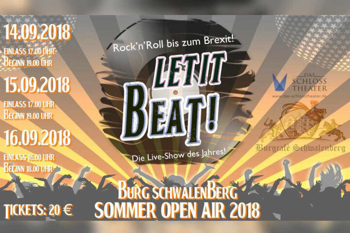 Rock´n´ Roll- Stimmung beim Sommer Open Air auf der Burg Schwalenberg.