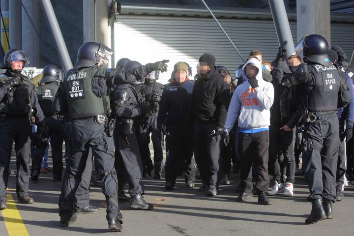 Großer Krawall im DDV-Stadion, aber es war nur eine Übung.