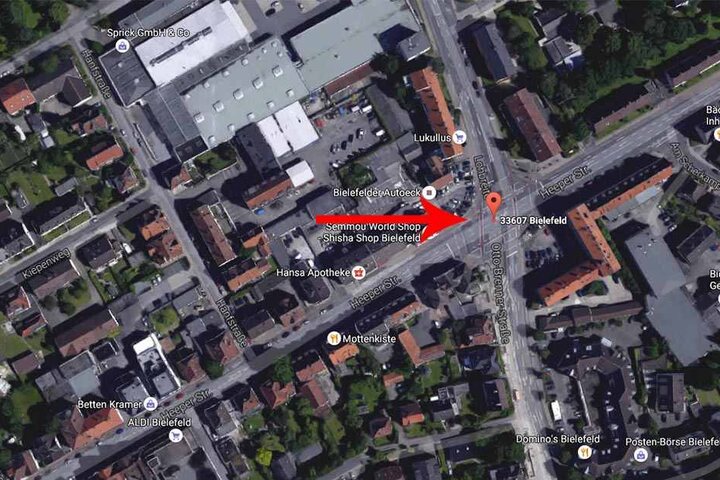 Auf der großen Kreuzung in Bielefeld kam es zu einem schweren Unfall.