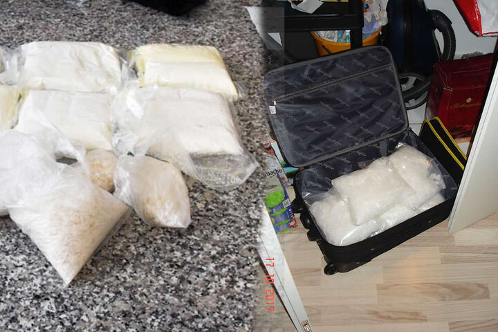Insgesamt sieben Kilogramm Crystal und acht Kilogramm Amphetaminpaste wurden entdeckt.