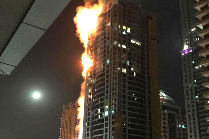 Bereits zum zweiten Mal binnen weniger Jahre stand der "Torch Tower" in Flammen.
