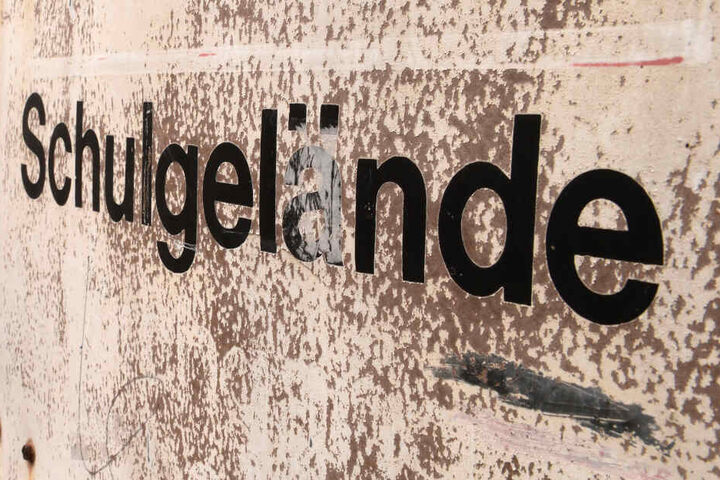 Gemeinsam liefen sie über das Gelände der Schule und sangen rechte Lieder.