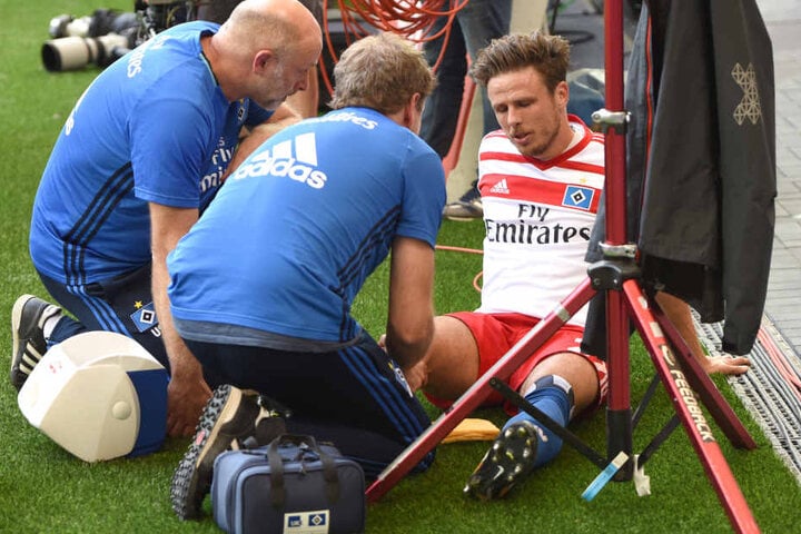 HSV-Spieler Nicolai Müller riss sich bei seinem Torjubel das Kreuzband und fehlt damit mehrere Monate aus.