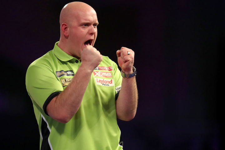 Der derzeit beste Darts-Spieler der Welt: "Mighty Mike" Michael van Gerwen (29).