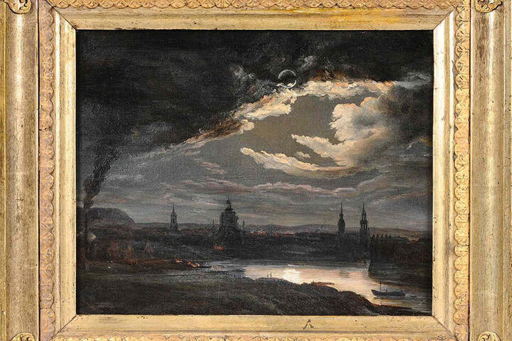 Rekord! Dieses kleine Bild von Johan Christian Clausen Dahl erzielte 70.000 Euro.