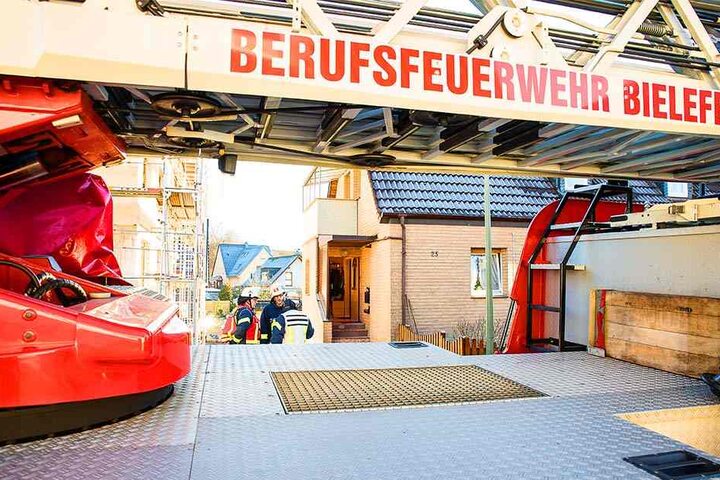 Die Berufsfeuerwehr Bielefeld kam zum Einsatz.