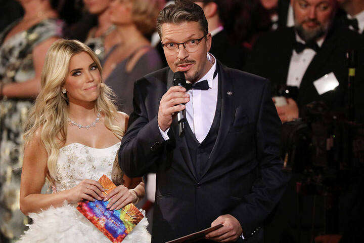 Moderatorin Sylvie Meis (39) neben Schauspieler Hardy Krüger Junior (49, rechts).