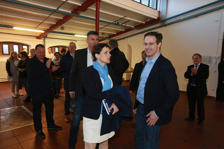 Frauke Petry und Marcus Pretzell in der Ravensberger Spinnerei.