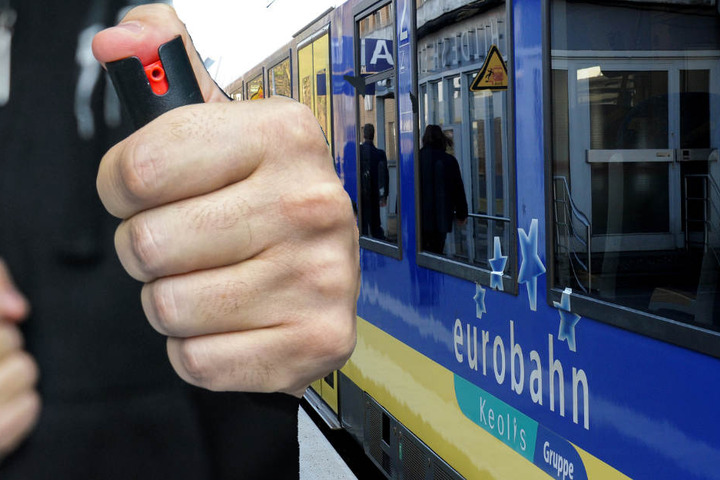 Die Reizgas-Attacke geschah in einem Zug der Eurobahn. (Symbolbild)