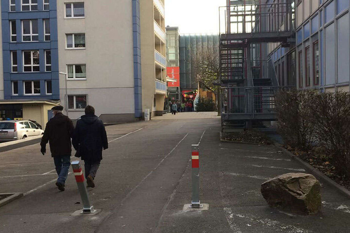 Die Zufahrten zum Getreidemarkt sind nicht extra geschützt.