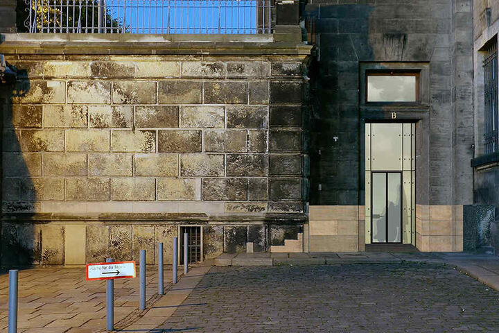 Visualisierung des Aufzugs zur Brühlschen Terrasse.