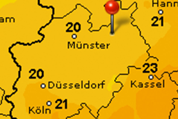 Die Temperaturen gehen am Anfang der Woche stark zurück.