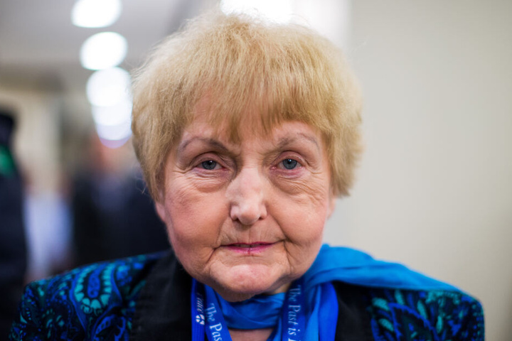Die Auschwitz-Überlebende an ihrem 70. Geburtstag.