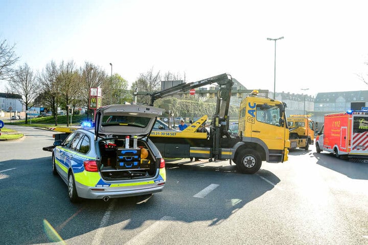 Die Kreuzung musste gesperrt werden.