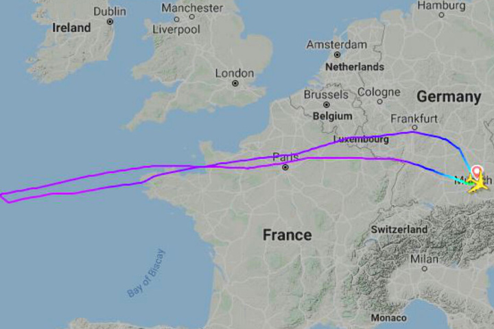 Die Lufthansa-Maschine musste umkehren und flog nach München zurück.