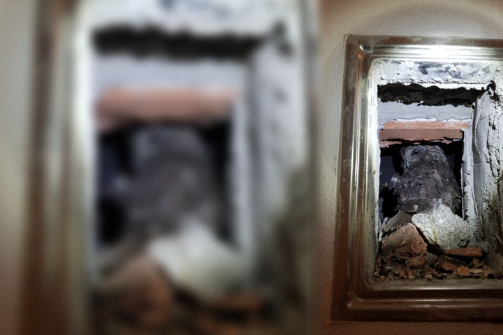 Der Schornsteinfeger befreite den Waldkauz aus dem Kamin. (Bild des Schornsteinfegers)