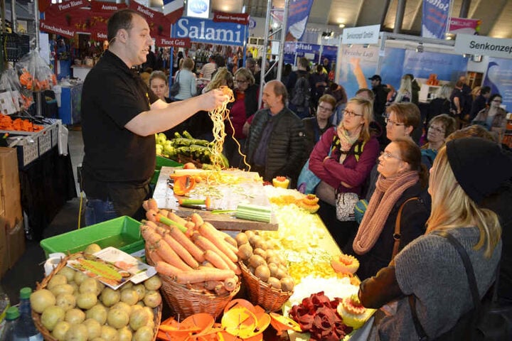 Ein Highlight auf der Messe Familie&Heim sind stets die Live-Vorführungen der Produkte.