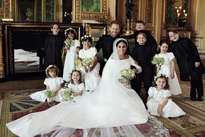 Hier sieht man Meghan (36) und Harry (33) mit den royalen Kindern.
