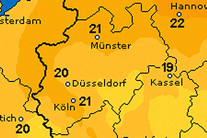 Die Temperaturen sinken weiter ab.