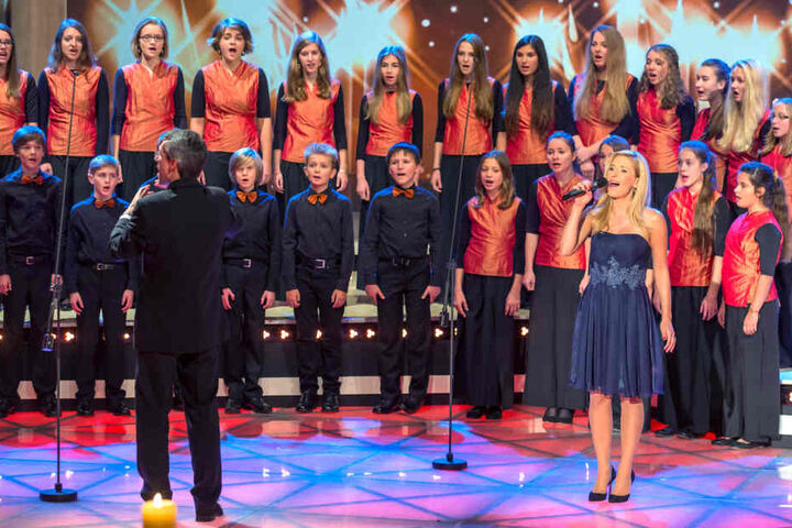 Auch mit Stefanie Hertel stand der MDR Kinderchor schon auf der Bühne.