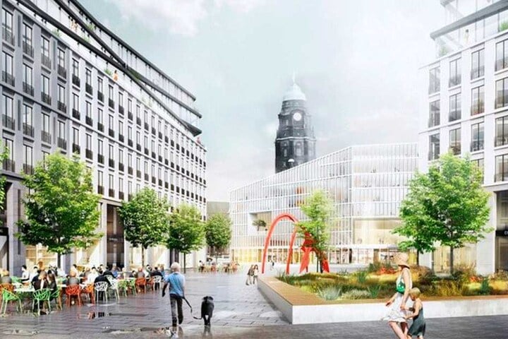 Die Kosten für die Außenanlagen, etwa Brunnen, sind noch nicht eingeplant, kommen also auf die 162 Millionen Euro obendrauf.