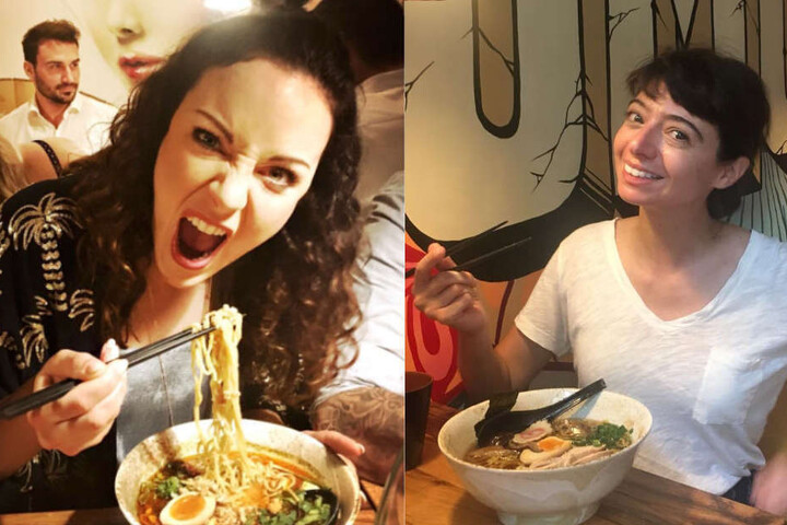 Jasmin Wagner und Kate Micucci schmeckt's.