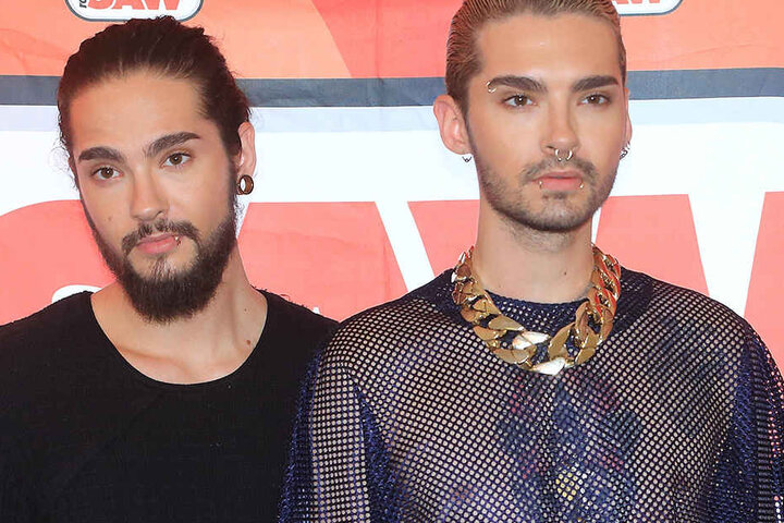 Die Zwillingsbrüder Bill (re.) und Tom Kaulitz von der Band "Tokio Hotel".