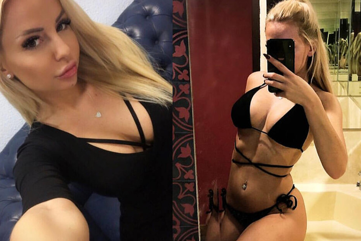 Zwei Screenshots aus dem Instagram-Profil von Sabi: Die Blondine weiß sich zu präsentieren.