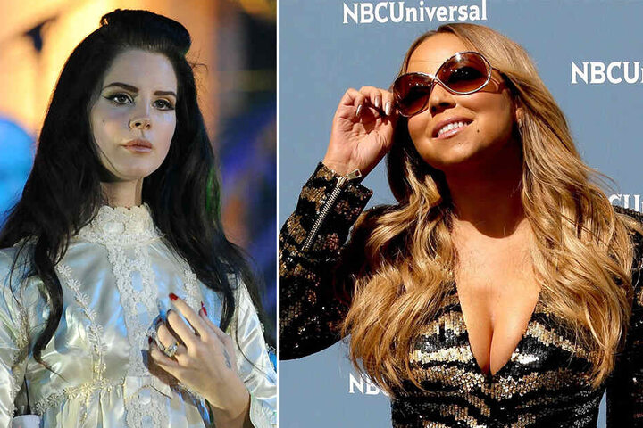 Lana del Rey (li.) und Mariah Carey meldeten sich - schockiert über das Beben - bei Twitter zu Wort.