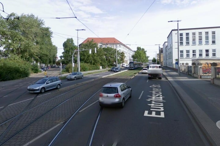 Ebenfalls betroffen: Die Eutritzscher Straße im Leipziger Norden.