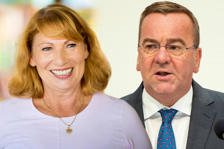 Der niedersächsische Innenminister Boris Pistorius und die sächsischen Integrationsministerin Petra Köpping bewerben sich als Duo für den SPD-Vorsitz. (Bildmontage)