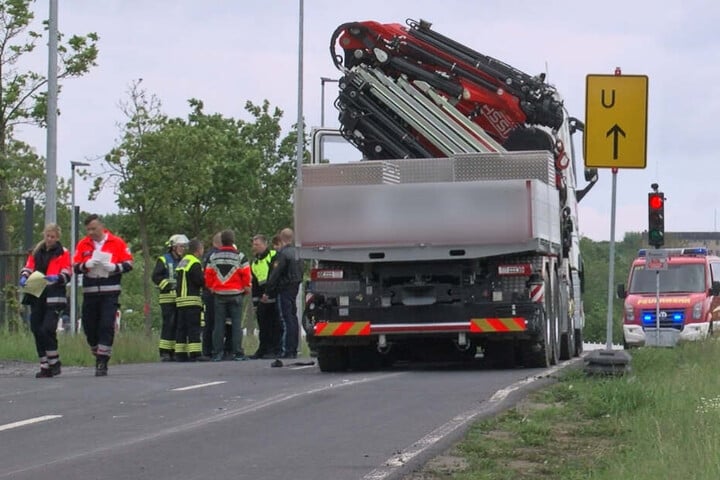 Der Lastwagenfahrer war gerade auf dem Weg in ein Neubaugebiet.